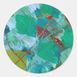 Stickers en zegels in marmeren ontwerp