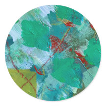 Stickers en zegels in marmerontwerp