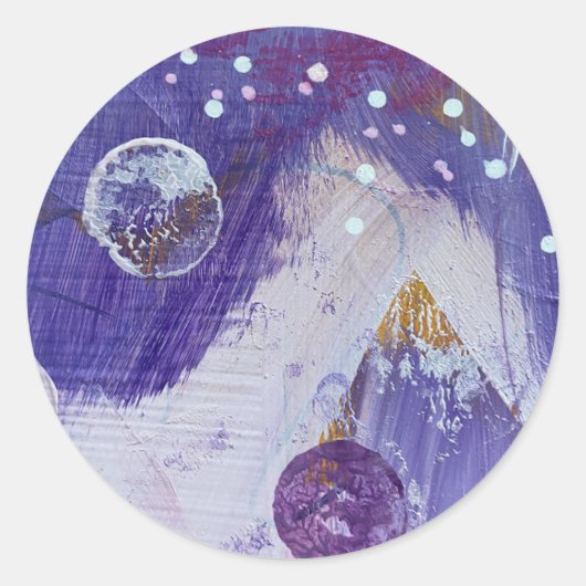 Stickers en zegels in Moon Mountain Design (Voorkant)