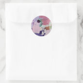 Stickers en zegels in roze marshmallow ontwerp (Tas)