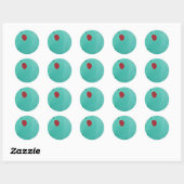 Stickers en zegels met vliegend kersenontwerp (Vel)