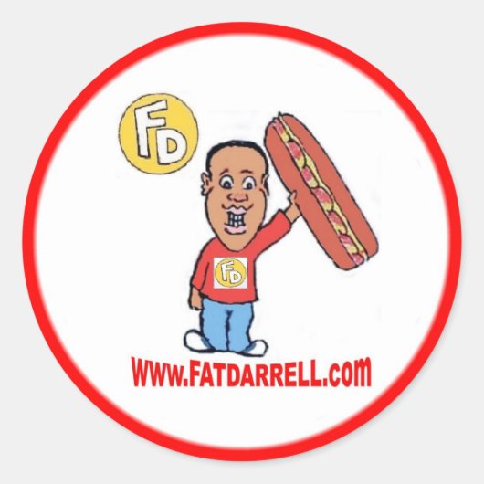 Stickers-FD logo1 Ronde Sticker (Voorkant)