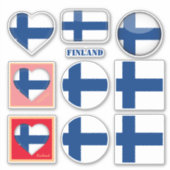 Stickers & Finse vlag, Hart / sport (Voorkant)