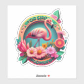 Stickers Flamingo Uw Bron voor Verbluffende Sticke (Vel)