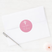 Stickers Floral Cross Christening Rose Pink (Envelop)