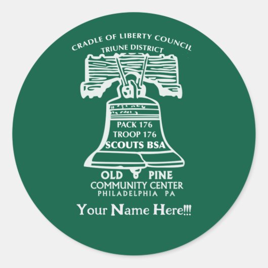 Stickers -Forest Green (Personalized)  (Voorkant)