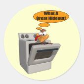 Stickers - Funny Turkey Hideout (Voorkant)