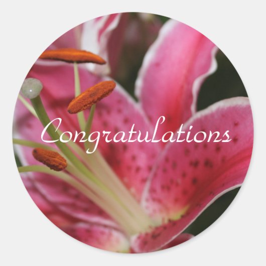 Stickers gefeliciteerd met cadeaus (Voorkant)