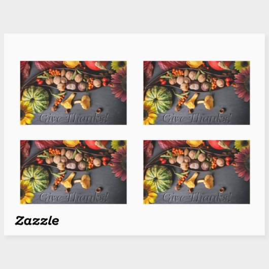 Stickers - gegraveerde Bedankt (Vel)