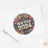 Stickers Gelukkig Nieuwsjaar 2024 (Envelop)