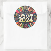 Stickers Gelukkig Nieuwsjaar 2024 (Tas)