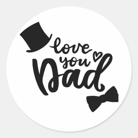 Stickers gelukkige vaderdag  (Voorkant)