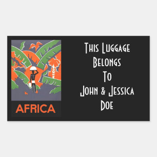 Stickers gepersonaliseerde etikketen voor kofferre