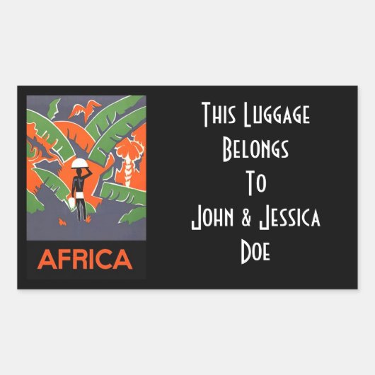 Stickers gepersonaliseerde etikketen voor kofferre (Voorkant)