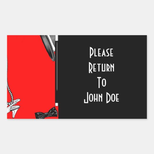 Stickers Gepersonaliseerde Kast Koffer Travel Hoes (Voorkant)