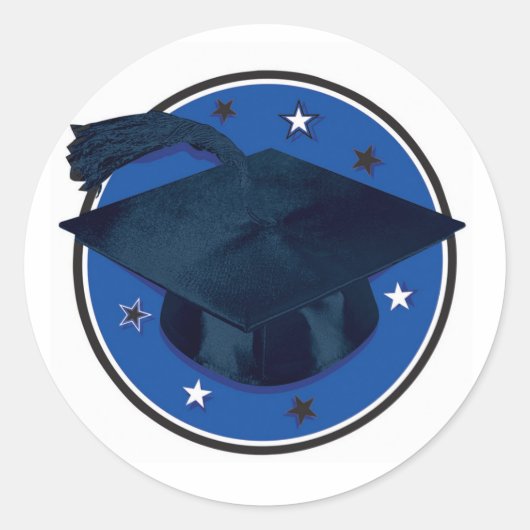 Stickers/Graduation pet Ronde Sticker (Voorkant)
