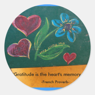 Stickers/Gratitude Ronde Sticker