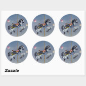Stickers - Grey Mare Carrousel Horse (Vel)