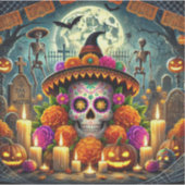 Stickers Halloween basketbal stickers dayt (Voorkant)