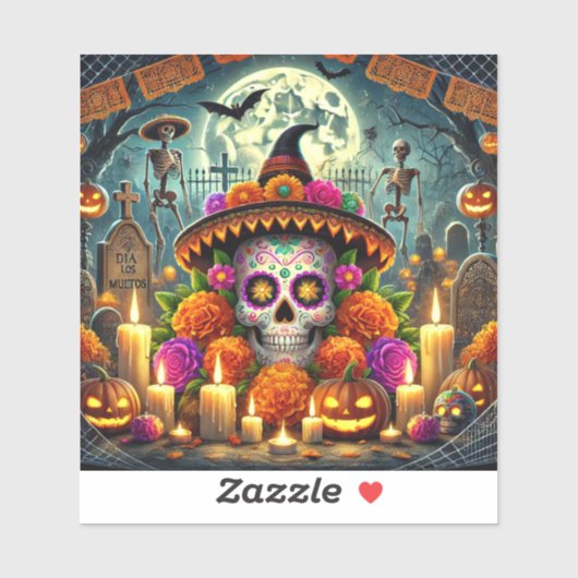 Stickers Halloween basketbal stickers dayt (Vel)