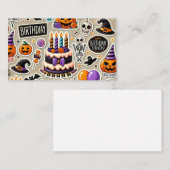 stickers Halloween Dag Visitekaartje (Voorkant / Achterkant)