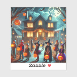 Stickers Halloween trick or treat