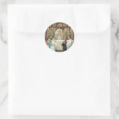 Stickers: Halt in ontzag Ronde Sticker (Tas)