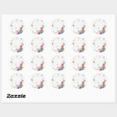 Stickers, Happy Birthday Calendar maart 2022 Ronde Sticker (Vel)