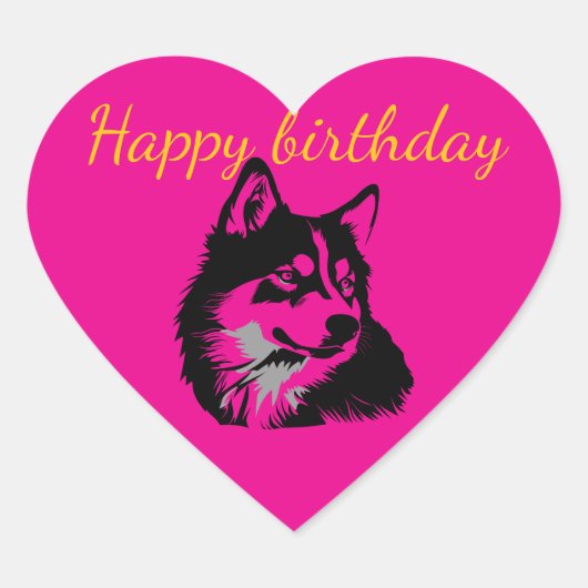 Stickers Happy birthday party  (Voorkant)