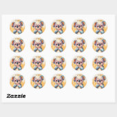 Stickers Happy Koala Valentijnsdag Kinderen School (Vel)