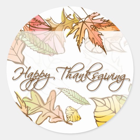 Stickers - Happy Thanksgiving-herfst 2 (Voorkant)