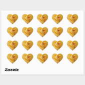 stickers hart roze geel (Vel)