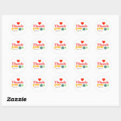 Stickers - Hartelijk dank voor uw bestelling (Vel)