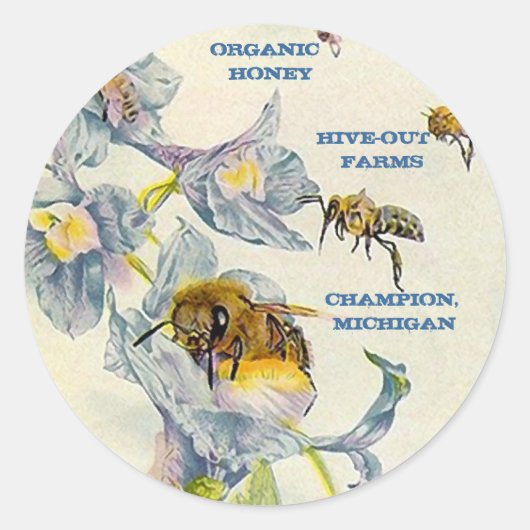 STICKERS HONEYBEE HONEY PRODUCERS PRODUCT MARKERIN (Voorkant)