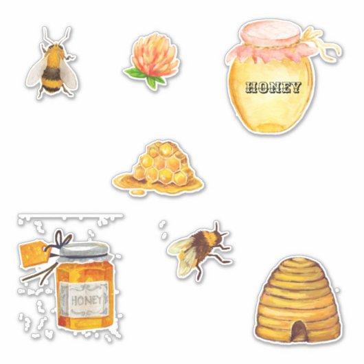 Stickers honingbijen (Voorkant)