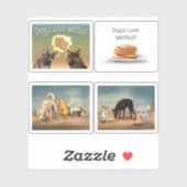 Stickers houden van wafels (Vel)