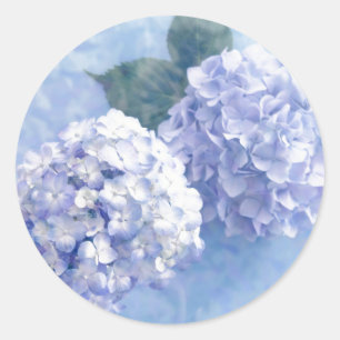 Stickers-Hydrangea Flowers Ronde Sticker