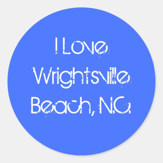 Stickers (Ik hou van het strand van Wrightville, n (Voorkant)