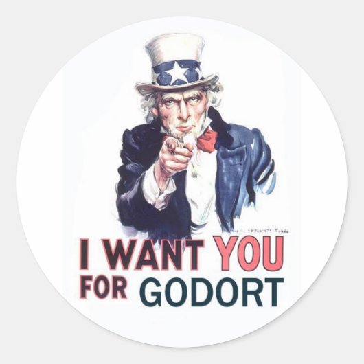 Stickers - Ik wil je voor GODORT (Voorkant)