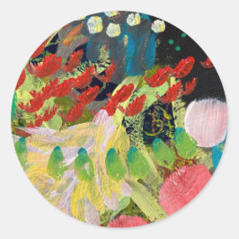 Stickers in de Bloemen in de Nacht Ontwerp