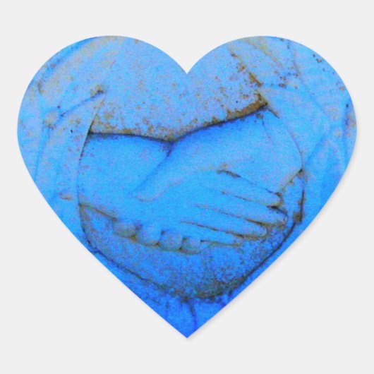 stickers in handen houden (Voorkant)