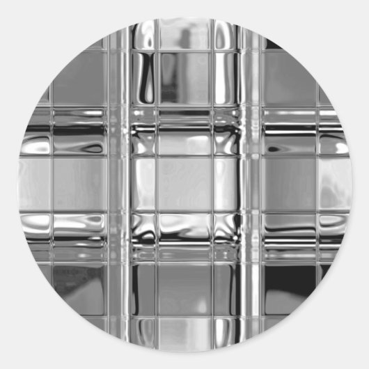 STICKERS in tinten van grijs glasmozaïek (Voorkant)
