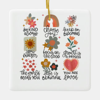 Stickers Inspirerend prijsopgave Keramisch Ornament