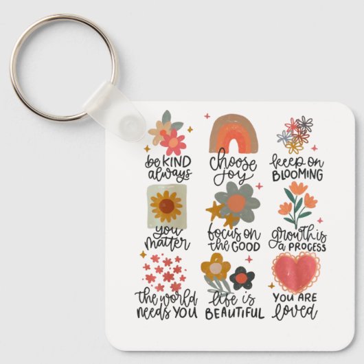 Stickers Inspirerend prijsopgave Sleutelhanger (Voorkant)