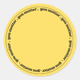 Stickers: Je Bent Belangrijk van The Program Ronde Sticker