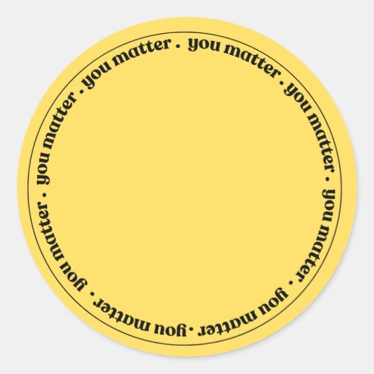 Stickers: Je Bent Belangrijk van The Program Ronde Sticker (Voorkant)
