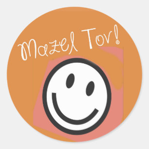 Stickers-Jewish-Mazel Tov Ronde Sticker