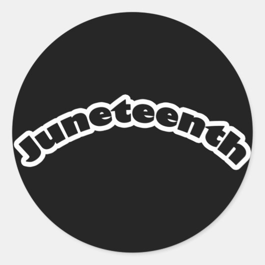 Stickers: Juneteenth Ronde Sticker (Voorkant)