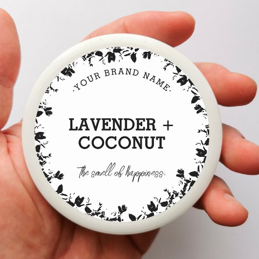 Stickers kaarslabel wit