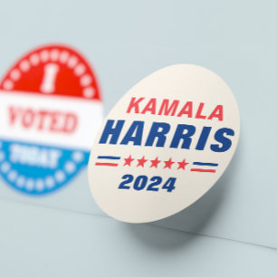 Stickers Kamala Harris 2024 verkiezingsronde